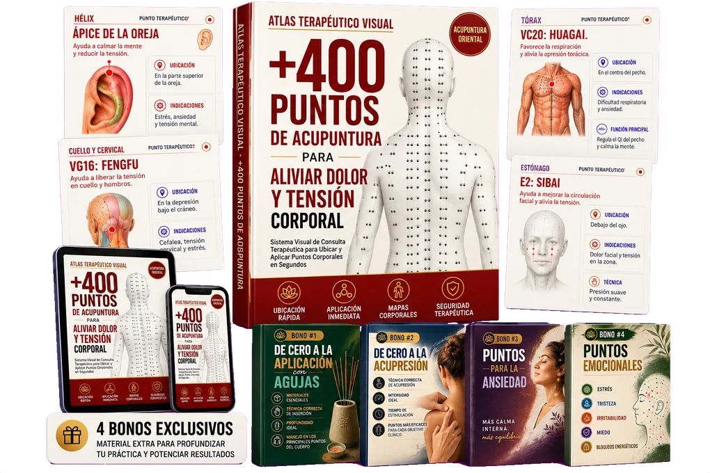Mockup +400 Puntos de Acupuntura: Plan Completo